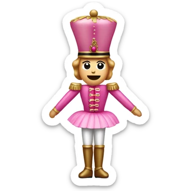 Pink nutcracker  sticker