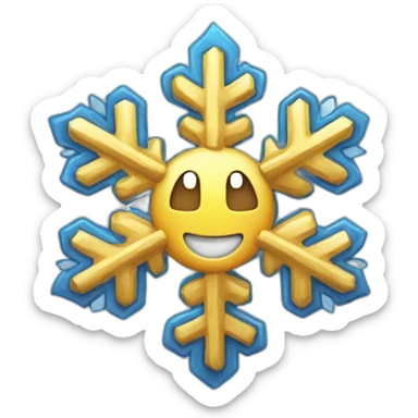 badge, medal, new year, snowflake, pokemon, picture, paint, draw sticker