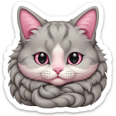 an ear-folded cat sticker