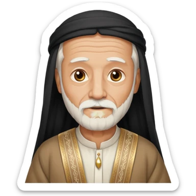 old emirates guys wearin gUAE cloths with white beared  sticker