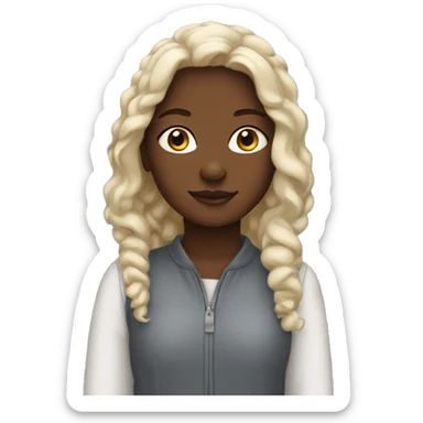 An  girl named sienna who is white  sticker