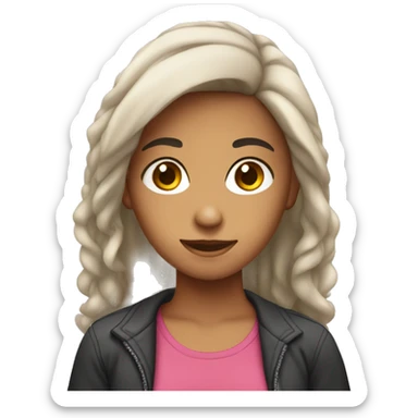 Hispanic teenage girl sticker