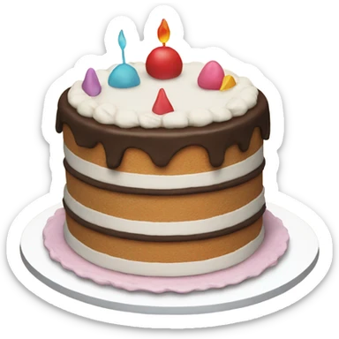 Cake 4 months sticker