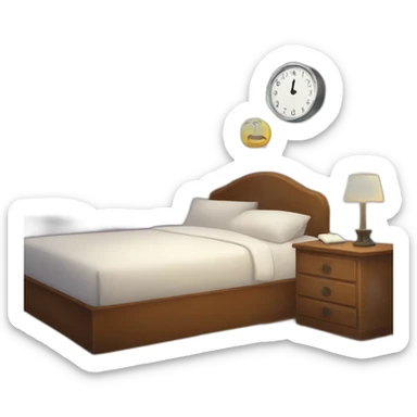 alarm clock 5 am sticker