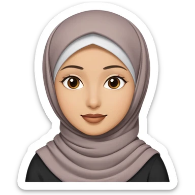 A muslim woman sticker