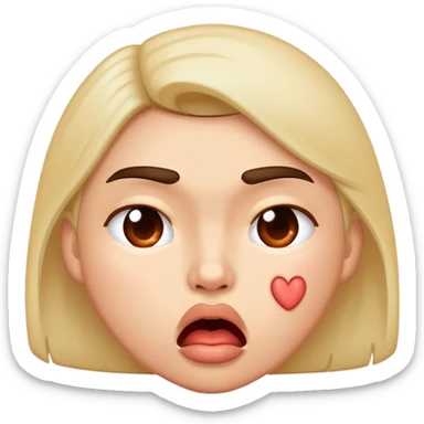 Colère avec des bisou  sticker