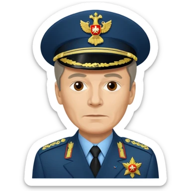 generate a Russian general Gerasimov sticker