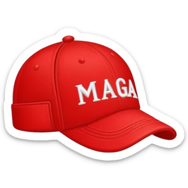 a maga cap sticker