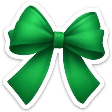 Green bow sticker