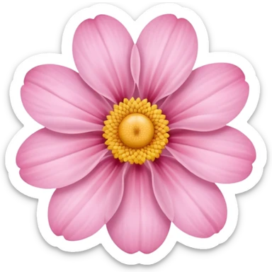 Baby pink flower sticker