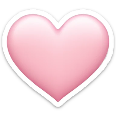 A pink pastel heart sticker