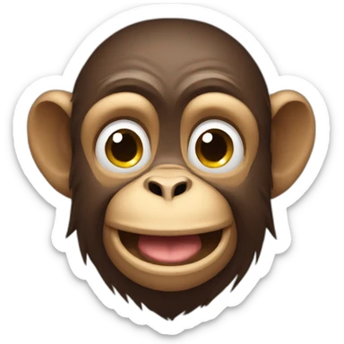 A monkey irritating sticker