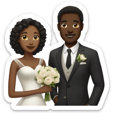 Interracial marriage sticker