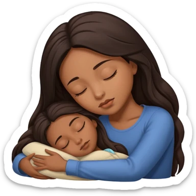 Morena dormindo sticker