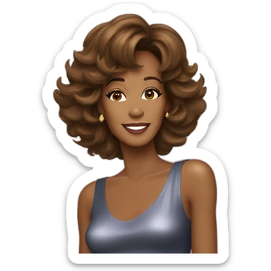 Whitney Houston sticker