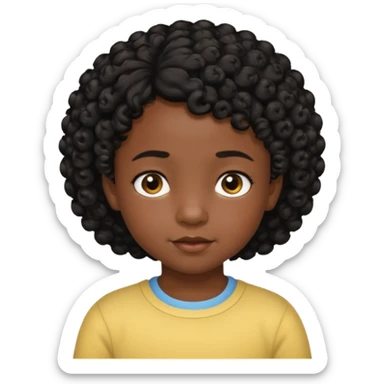 HZME A UN NIÑO OSCURITO DE PIEL CON EL PELO COROT PERO RIZADITO Y DE6 AÑOS sticker