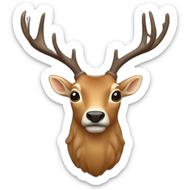 cerf qui fait un clin d’œil  sticker
