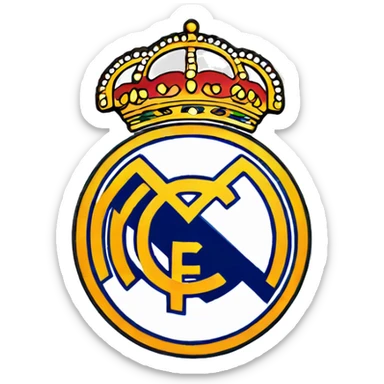 Real madrid logo sticker