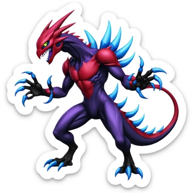 Venom-Zekrom-Darkrai-Scizor-fusion, full body sticker