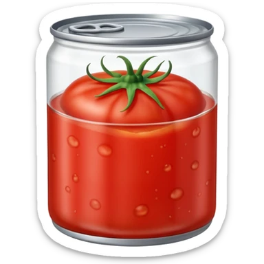 Glass cannned tomato  sticker