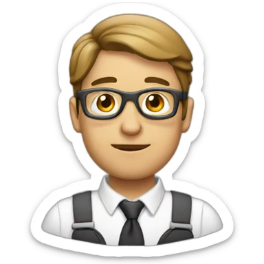 travailler ordianteur sticker