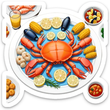 Seafood boil sticker