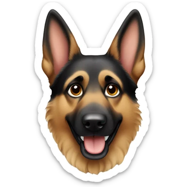 German shepherd dog sticker