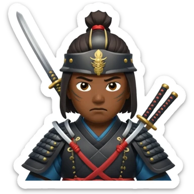 guerrero samurai sticker