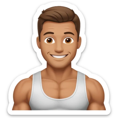 Never have I ever seen in my life such a huge big handsome man in my system my body my whole entire being for this  sticker