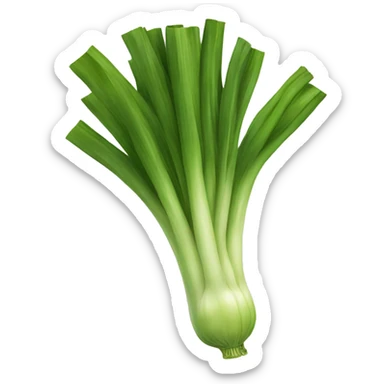 Leek vegetable  sticker