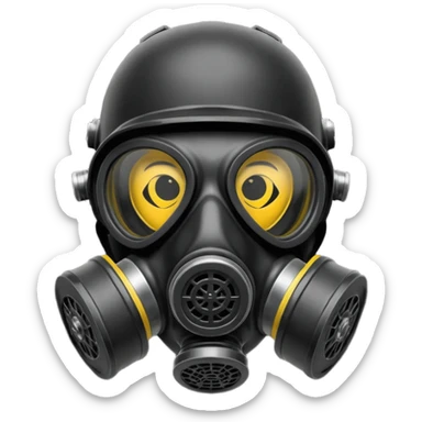  gas mask sticker