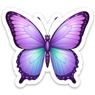 Butterfly color lilac Ike the color of samsung a 55 sticker