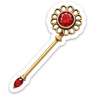 Red & Gold Hairpin 



 sticker