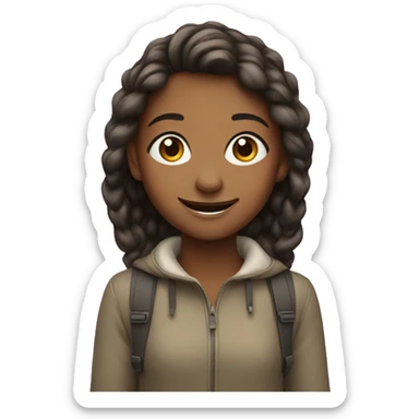 smiling girl outdoors sticker