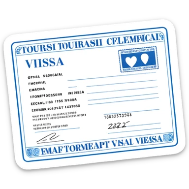 visa de turista sticker