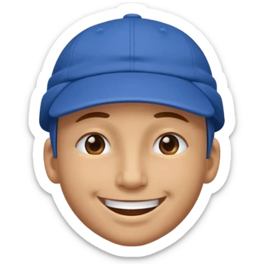 👌😁🧢 Combine these emojis and please, no body, just the head. sticker