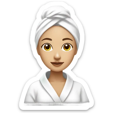 spa day white girl sticker