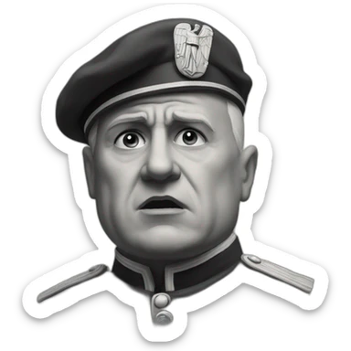 Mussolini emotion sticker