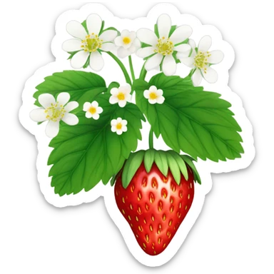 Strawberry plant sticker