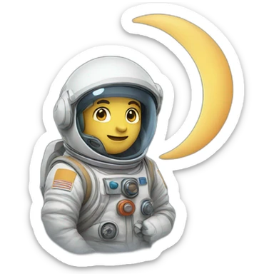 Motivation of moon sticker