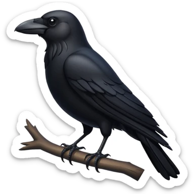 crow symbol  sticker