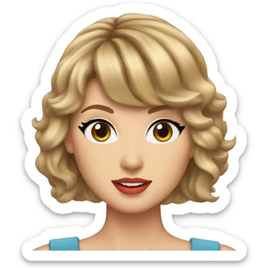 taylor swift asks a question  sticker