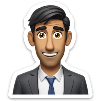 Rishi Sunak flushed away sticker
