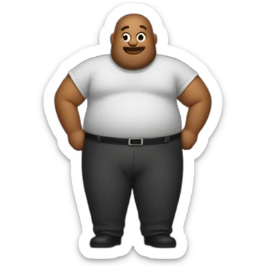 bellied man sticker