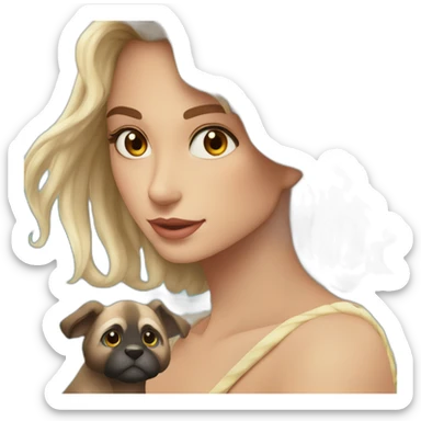 Alida como amante de los animales y del mar sticker