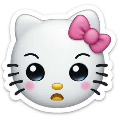 Hello kitty crying sticker