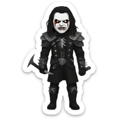 norwegian black metal man sticker