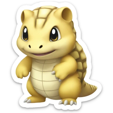 Sandshrew pokemon sticker