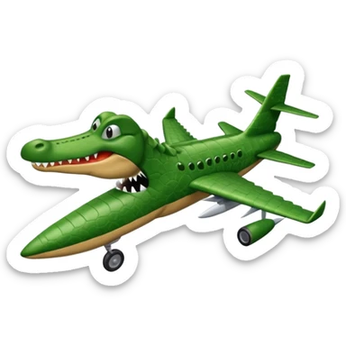 Bombordilo crocodillo with a plane body lead sticker