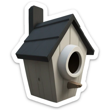 Addams house birdhouse  sticker